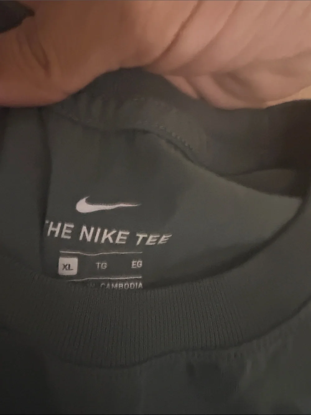 Nike Short-Sleeve Tee in Dark Green with White Swoosh